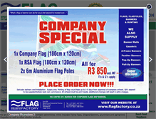 Tablet Screenshot of flagfactory.co.za